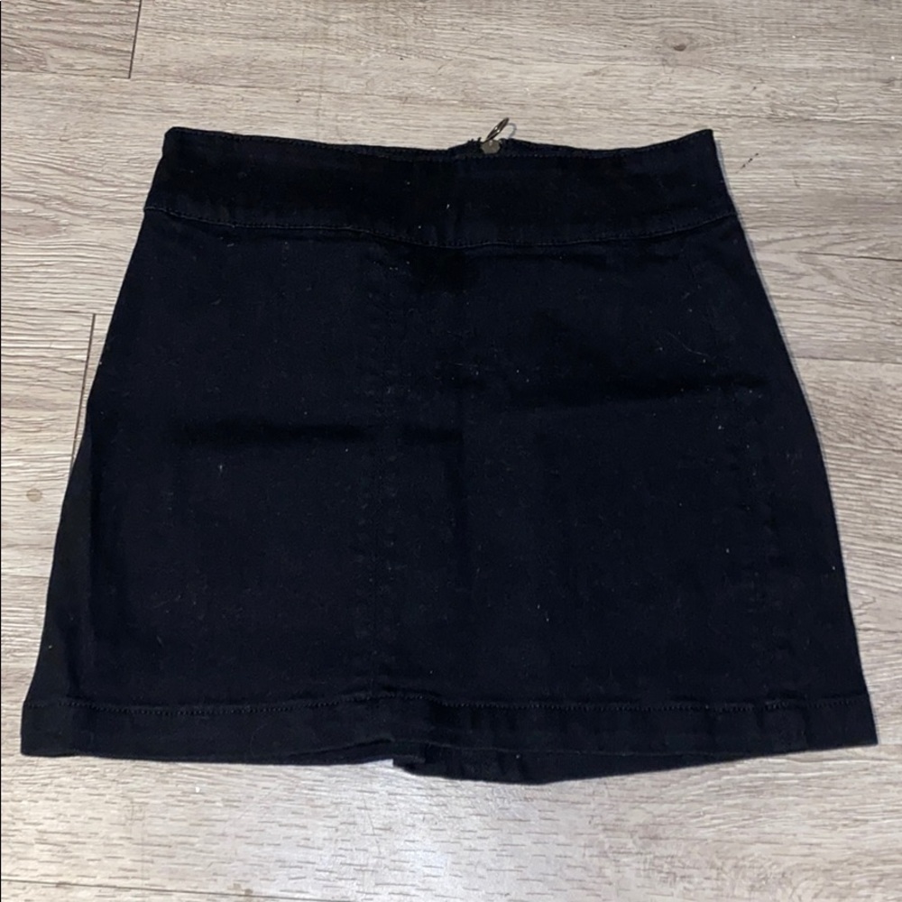 Black Denim skirt